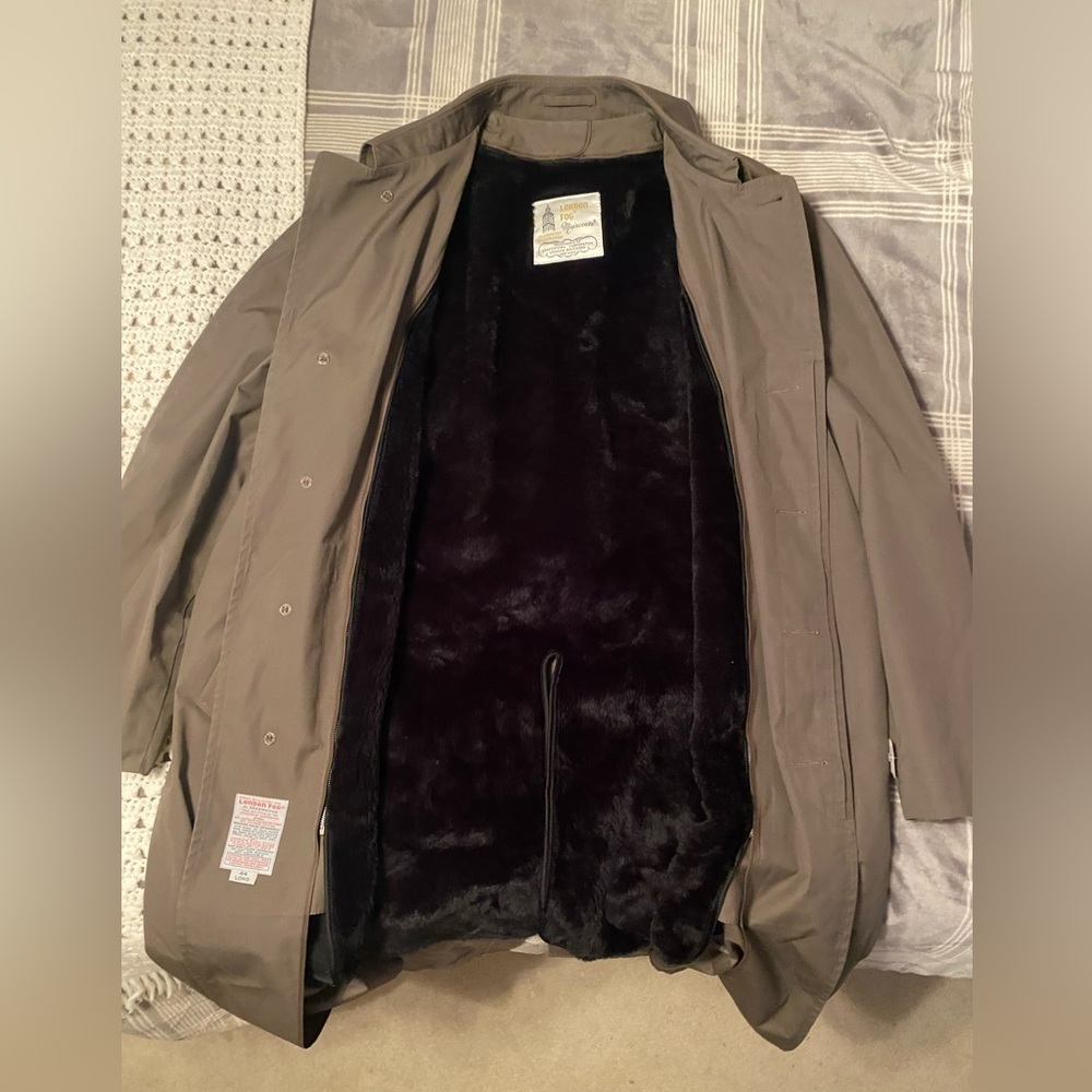 London Fog Coat With Fur Interior